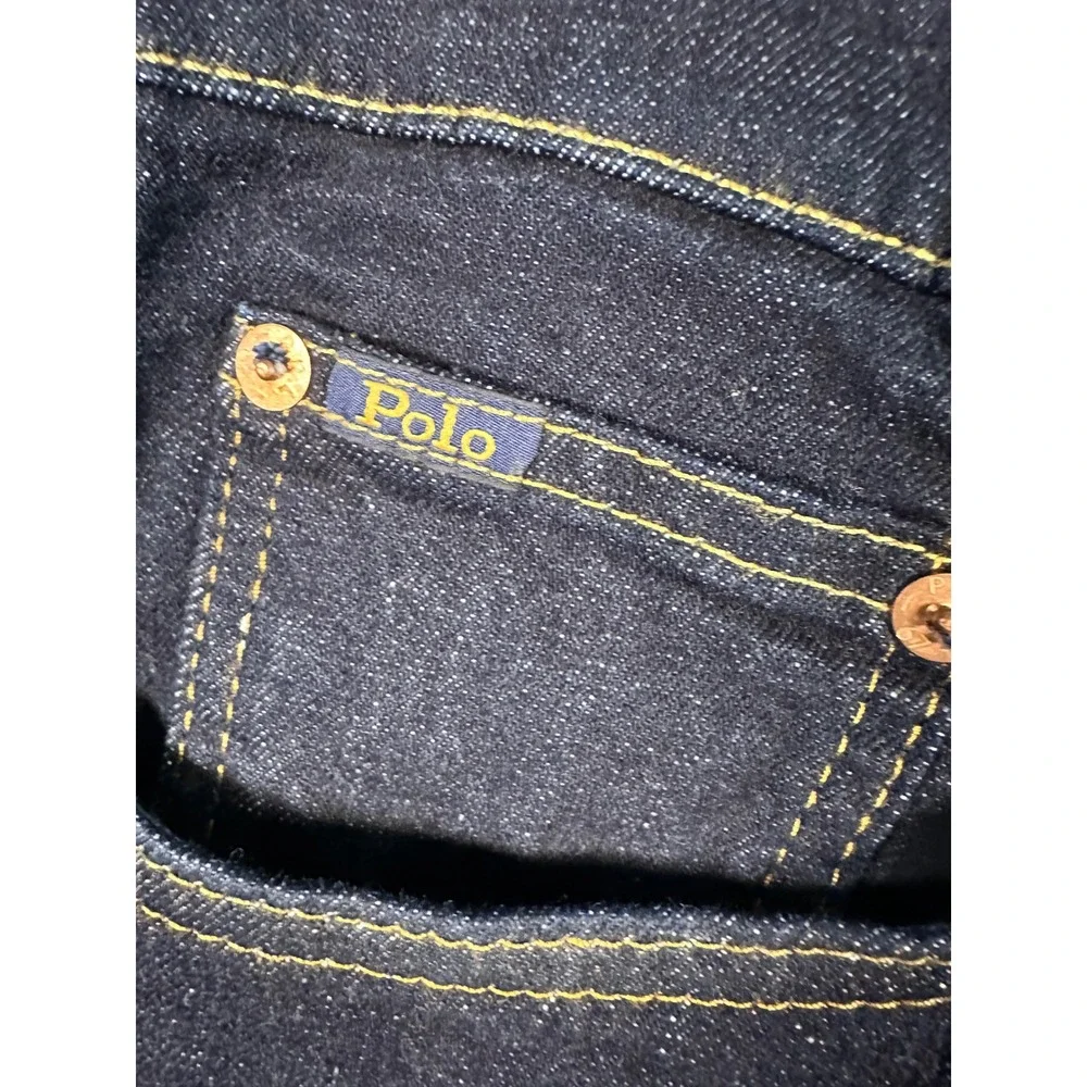 Polo Ralph Lauren Varick Slim‎ Straight Jeans Mens 32x34 Dark Wash Denim